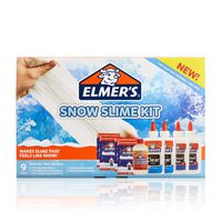 Elmer'S Snow Slime Kit | Slime Supplies Include Clear Liquid Glue, White Liquid Glue, Magical Liquid Slime Activator, Instant Snow Packets, 9 Count