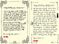 Quiplip Handwritten Yours Truly Birthday Cards, 6-Pack (YT02166PCK)
