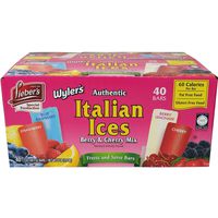 Wyler's Berry And Cherry Mix Italian Ices, 80 Ounce Box (2 Ounce Bars, Total Of 40 Bars)
