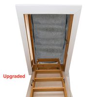 Attic Stairs Insulation Cover - 25" x 54" x 11" - R-Value of 15.4, Extra Thick Fireproof Attic Stairway Insulator