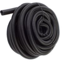 50 Feet 1/2" 13mm Split Wire Loom Conduit Polyethylene Tubing Black Color Sleeve Tube