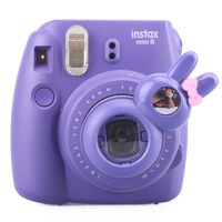 [Fujifilm Instax Mini 7s 8 8+ 9 Selfie Lens] -- CAIUL Rabbit Style Instax Close Up Lens with Self-portrait Mirror For Fujifilm Instax Mini 8 8+ 9 7s Camera and Polaroid PIC-300 (PURPLE)