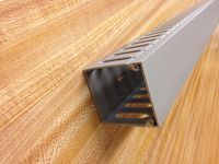 20 Pack of 2x2x78 Inch (50mmx50mmx2m) White Wide Finger Wiring Duct / Cable Raceway with Cover/lid