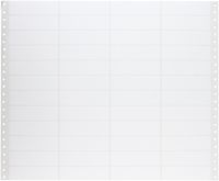 Compulabel Pinfeed Labels Fanfold Permanent Adhesive, 3 1/3" x 15/16", White (140354)