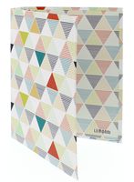 Redi-Tag Mini Binder, 9 x 6.75 x 1.25", Lemonni Triangles Design, 1-Pack (10278)