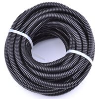 30FT Polypropylene Split Wire Loom Tubing Computer Cable Management Wire Cover Electrical Cord Hider Hose Protector Prevent Chewing Tube ((1/2" (12mm)))