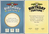 Quiplip Misfortune Birthday 6) Greeting Cards