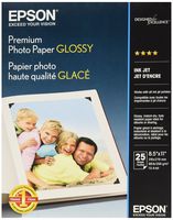 Epson Premium Photo Paper GLOSSY (8.5x11 Inches, 25 Sheets) (S042183)