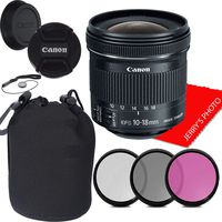 Canon EF-S 10-18mm f/4.5-5.6 is STM Lens, Filters, Case, Cap Keeper & More