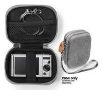 getgear Digital Camera Case for Sony W800/S, DSCW830; Canon PowerShot ELPH180, ELPH 190, ELPH 350 HS, ELPH 310 HS, ELPH 360; Kodak PIXPRO Friendly Zoom FZ43, FZ53-BL; Nikon COOLPIX L32 (Tweed Gray)