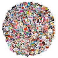 Skateboard Stickers(100-500Pcs/Pack) Laptop Vinyl Stickers for Waterbottle,Snowboard,Luggage,Motorcycle,iPhone,MacBook,Wall,Party Supplie(500Pcs Stickers)
