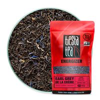 Tiesta Tea | Earl Grey de la Crème, Loose Leaf Creamy Earl Grey Black Tea | Vanilla and Blue Mallow Notes | All Natural, High Caffeine | 16oz Bulk Bag - 200 Cups | Vanilla Earl Grey Tea