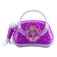 Trolls Sing Along Boombox with Real Working Mic Built in Music and Can Connect to MP3 Player