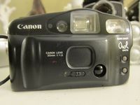 Canon, Inc. Canon Sure Shot Owl Date 35mm Film Camera w/ Canon Lens 35mm 1:4.5 AF Lens Camera (Black Color Version)
