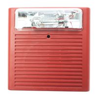 Wheelock Cooper AS-24MCC-FR Ceiling-Mount Audible Strobe, 24-VDC, Red