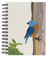 Mr. Ellie Pooh Handmade Fair Trade Embossed Bluebird Notebook Journal Sketch Book