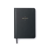 Motto Journal by Compendium: Why Not? - Flexi-cover with woven ribbon, 144 dotted grid pages
