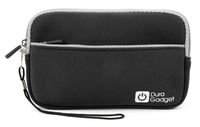 DURAGADGET Black Soft Neoprene Pouch - Compatible with Sylvania SDVD7027 & 7-Inch Portable DVD Player