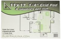 11x17 Grid Pad 1/4" Square Quadrille Graph (576683)