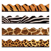 TREND enterprises, Inc. T-92917 Animal Prints Terrific Trimmers, Variety Pack, 156'