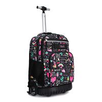 Tilami Rolling Backpack 18 inch Wheeled Laptop Backpack Waterproof School College Student Travel Trip Boys and Girls (Ins)
