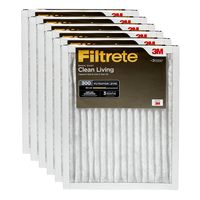 Filtrete MPR 300 20x25x1 AC Furnace Air Filter, Clean Living Basic Dust, 6-Pack
