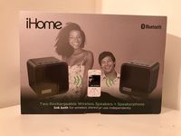 iHome Bluetooth Stereo Speaker Pair (IBT562BX)