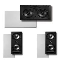Polk Audio 265RT 3-Way in-Wall Speakers (Pair) Plus A Polk Audio 255C-LS Center Channel in-Wall Speaker