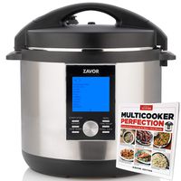 Zavor LUX LCD 8 Quart Multi-cooker with America's Test Kitchen Multicooker Perfection Cookbook, Stainless Steel