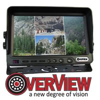 OverView 7in Quad Monitor Kit LCD Monitor with 4 Camera inputs
