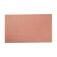 Deflecto General Purpose/Utility Greaseproof Floor Mat, Anti-Fatigue, Recycled Materials, 1/2", Rectangle, Beveled Edge, 36" x 60", Red (FMRGP3660RD)