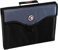 Case-it 13-Pocket Expanding File with Handle and Shoulder Strap, EFF-30-BLK