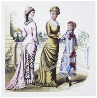3dRose Photo Of Newest French Fashion At Turn Of 1900 - Greeting Cards, 6 x 6 inches, set of 6 (gc_80291_1)