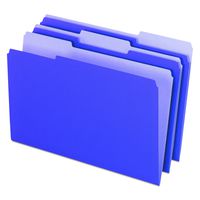 Pendaflex 435013VIO Interior File Folders, 1/3 Cut Top Tab, Legal, Violet (Box of 100)