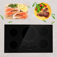 Empava 36" Induction Cooktop Electric Stove W/ Black Vitro Ceramic Smooth Surface Glass EMPV-IDC36