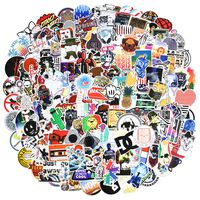 Skateboard Stickers(100-500Pcs/Pack) Laptop Vinyl Stickers for Waterbottle,Snowboard,Luggage,Motorcycle,iPhone,MacBook,Wall,Party Supplie(200Pcs)