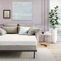 Classic Brands 4.5-Inch Memory Foam Replacement Mattress for Sleeper Sofa Bed , Twin, White