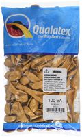 Qualatex 43560 Gold Latex Balloons, 5", Gold, Pack of 100