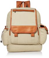 Piel Leather Multi-Pocket Travelers Backpack, Saddle