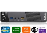 Lenovo ThinkCentre M73P Tiny Mini Business Desktop Computer, Intel Dual-Core i3-4160T Processor up to 3.60 GHz, 8GB RAM, 256GB SSD, WiFi, Windows 10 Pro (Renewed)