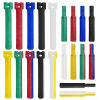 LuBanSir Cable Ties Reusable Fastening Tapes, 120 Pcs ( 60 pcs 8" and 60 pcs 4") Nylon Cord Ties for Wire Cable Management, Assorted Colors