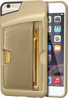 Smartish iPhone 6 Plus/6s Plus Wallet Case - Wallet Slayer Vol. 2 [Slim Protective Kickstand] Credit Card Holder for Apple iPhone 6s Plus/6 Plus (Silk) - Champagne Gold