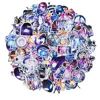 Waterproof Sticker 100 pcs Random Music Film Vinyl Skateboard Guitar Travel Case Sticker Door Laptop Luggage Car Bike Bicycle Stickers