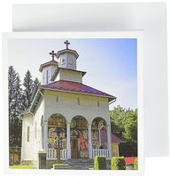 3dRose Dormition of The Virgin Romanian Orthodox Church Greeting Cards, 6" x 6", Set of 12 (gc_46276_2)