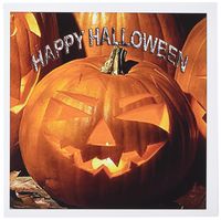 3dRose Happy Halloween - Greeting Cards, 6 x 6 inches, set of 6 (gc_2836_1)