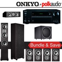 Polk Audio TSi 300 7.1-Ch Home Theater System with Onkyo TX-NR656 7.2-Ch Network AV Receiver