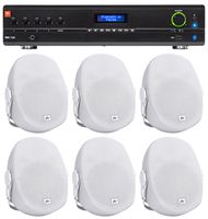 JBL VMA1120 Commercial/Restaurant 120W 70v Bluetooth Mixer/Amplifier+6) Speakers