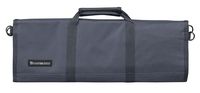 Messermeister 12-Pocket Heavy Duty Nylon Padded Knife Roll, Luggage Grade and Water Resistant, Grey