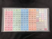 SAM4S ER-5200M, SPS-520FT, SPS-530FT, SER-7000 / Flat Keyboard Cover Silicone Skin Cash Register Protective WetCover Overlay