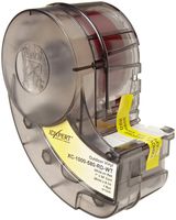 Brady XC-1000-580-RD-WT IDXPERT And LABXPERT 1" Height, 19" Width, B-580 Indoor/Outdoor Vinyl Film, White On Red Color Label